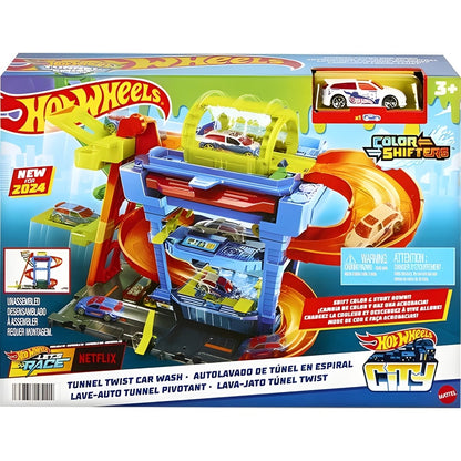 Hot Wheels City Tunnel Twist Car Wash Playset