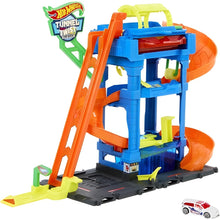 مجموعة لعب غسيل السيارات ذات النفق الملتوي و مغيرات الألوان Hot Wheels City Tunnel Twist Car Wash Color Shifters
