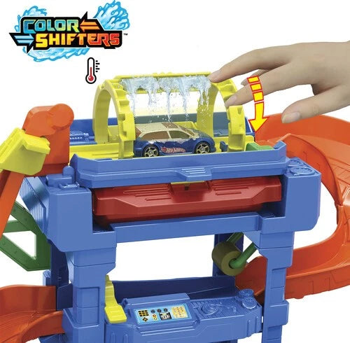 Hot Wheels City Tunnel Twist Car Wash Color Shifters Playset