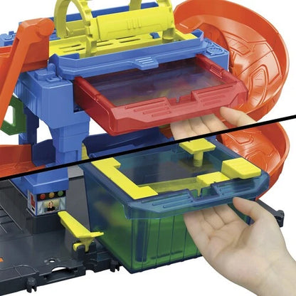 Hot Wheels City Tunnel Twist Car Wash Color Shifters Playset