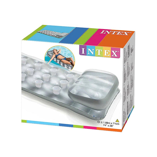 Intex Suntanner Inflatable Pool Lounge with Headrest & Cup Holders