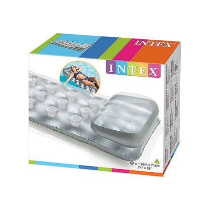 Intex Suntanner Inflatable Pool Lounge with Headrest & Cup Holders