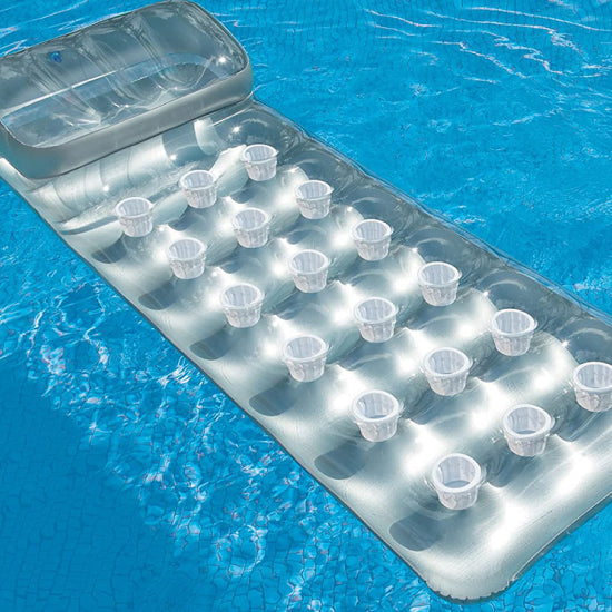Intex Suntanner Inflatable Pool Lounge with Headrest & Cup Holders