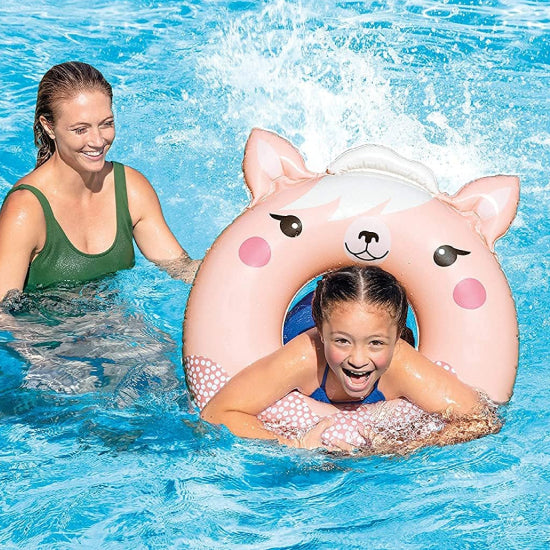 Intex Cute Animal Swim Tube – Inflatable Pool Ring Assorted Animal Designs