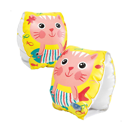 Intex Happy Kitten Armbands – Inflatable Swim Armbands for Babies 0–2 Years