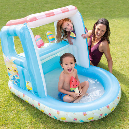 Intex Ice Cream Stand Play House – Inflatable Play Center for Kids Ages 2–6