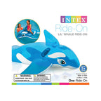 Intex Lil' Whale Ride-On – Inflatable Whale Pool Float for Kids Age 3+