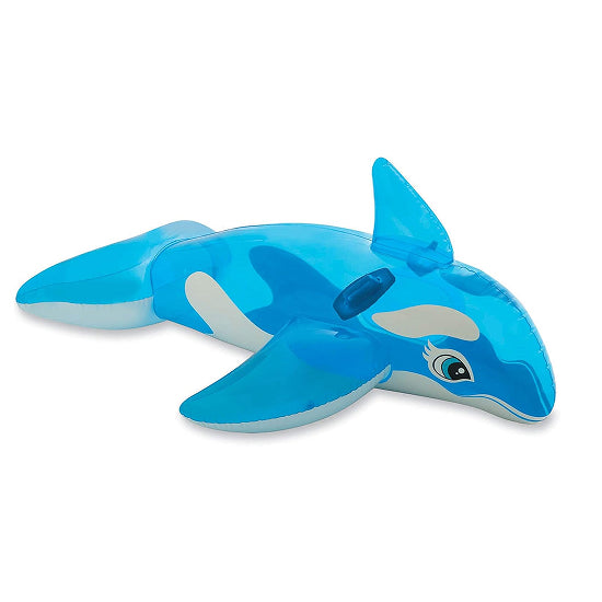 Intex Lil' Whale Ride-On – Inflatable Whale Pool Float for Kids Age 3+