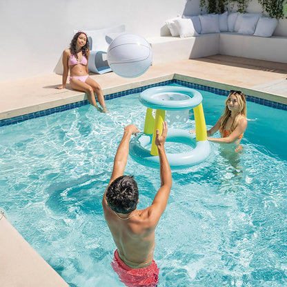 Intex Mega Floating Hoop – Inflatable Pool Basketball Game with Ball
