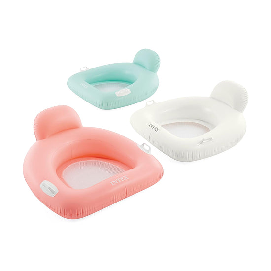 Intex Pillow Float Lounge – Inflatable Pool Lounger with Pillow Backrest