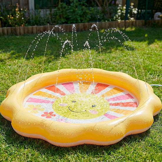 Intex Sunny Rays Spray Pool – Inflatable Kids Splash Pool with Water Sprayer