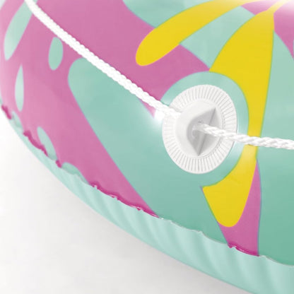 Intex Tropical Oasis Lounger Inflatable Pool Float with Cup Holder