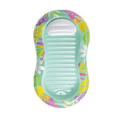 Intex Tropical Oasis Lounger Inflatable Pool Float with Cup Holder