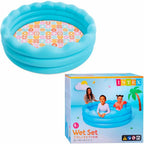 Intex Wavy Edge Inflatable Family Pool for Kids & Adults