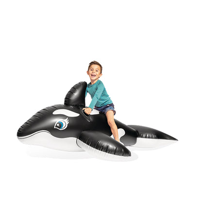 Intex Whale Ride-On Inflatable Pool Float for Kids