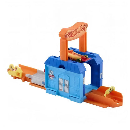 Hot Wheels City Portable Playset with Car | Speedy Snack Stop & Auto Shop