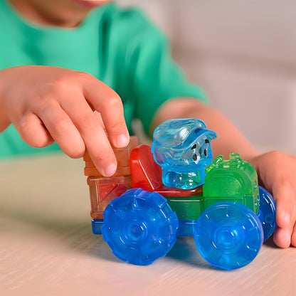 Jelly Blox Tractor Set – Soft Sensory Building Blocks Construction Toy