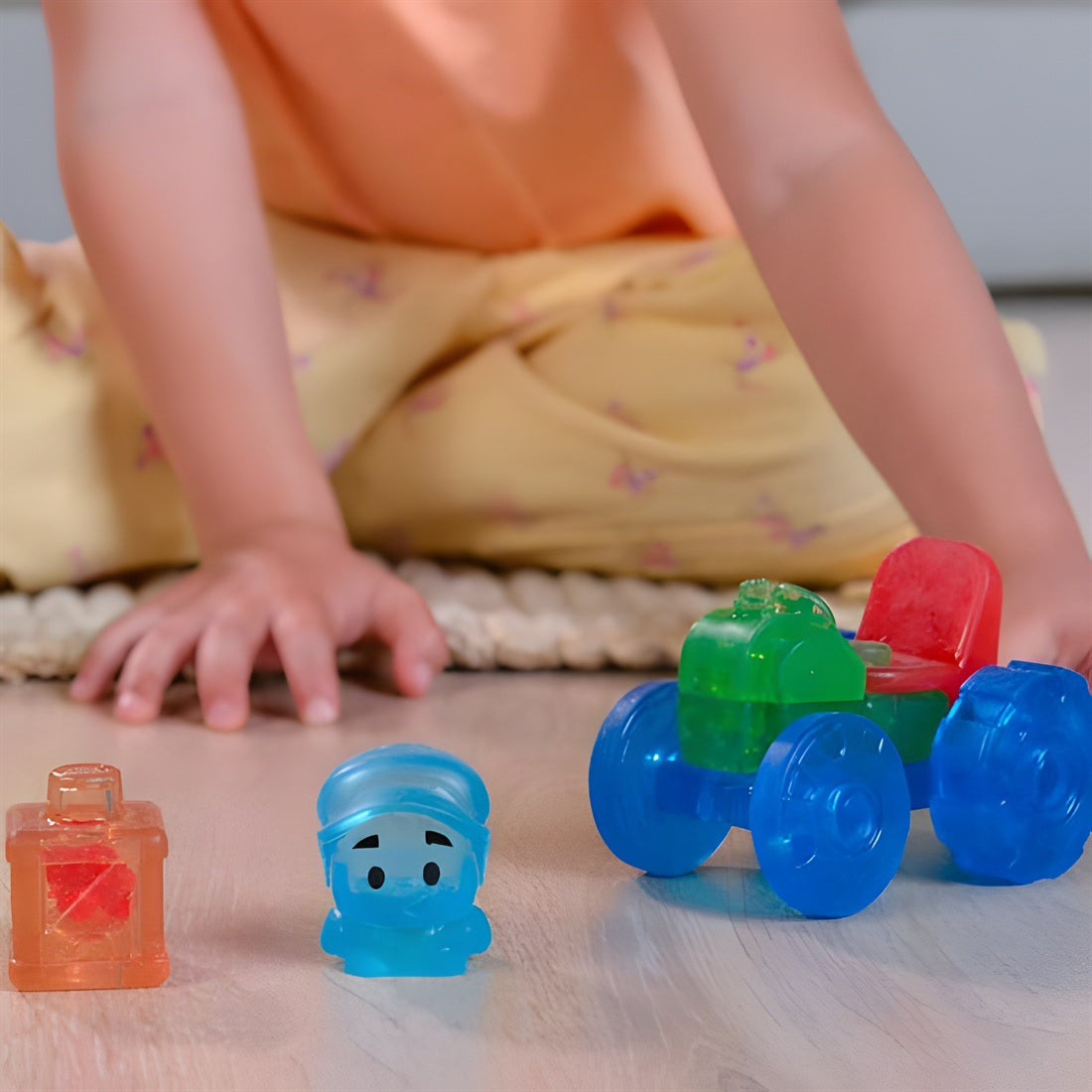 Jelly Blox Tractor Set – Soft Sensory Building Blocks Construction Toy