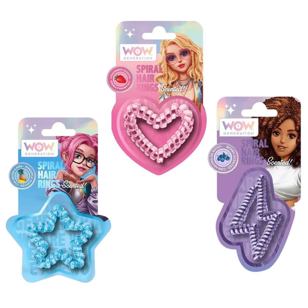 WOW Generation Shaped & Scented Hair Elastics Assorted