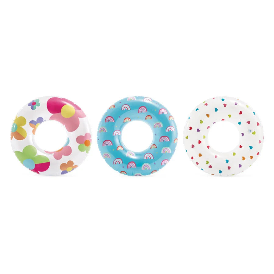 Intex Lively Print Swim Ring Assorted 61cm