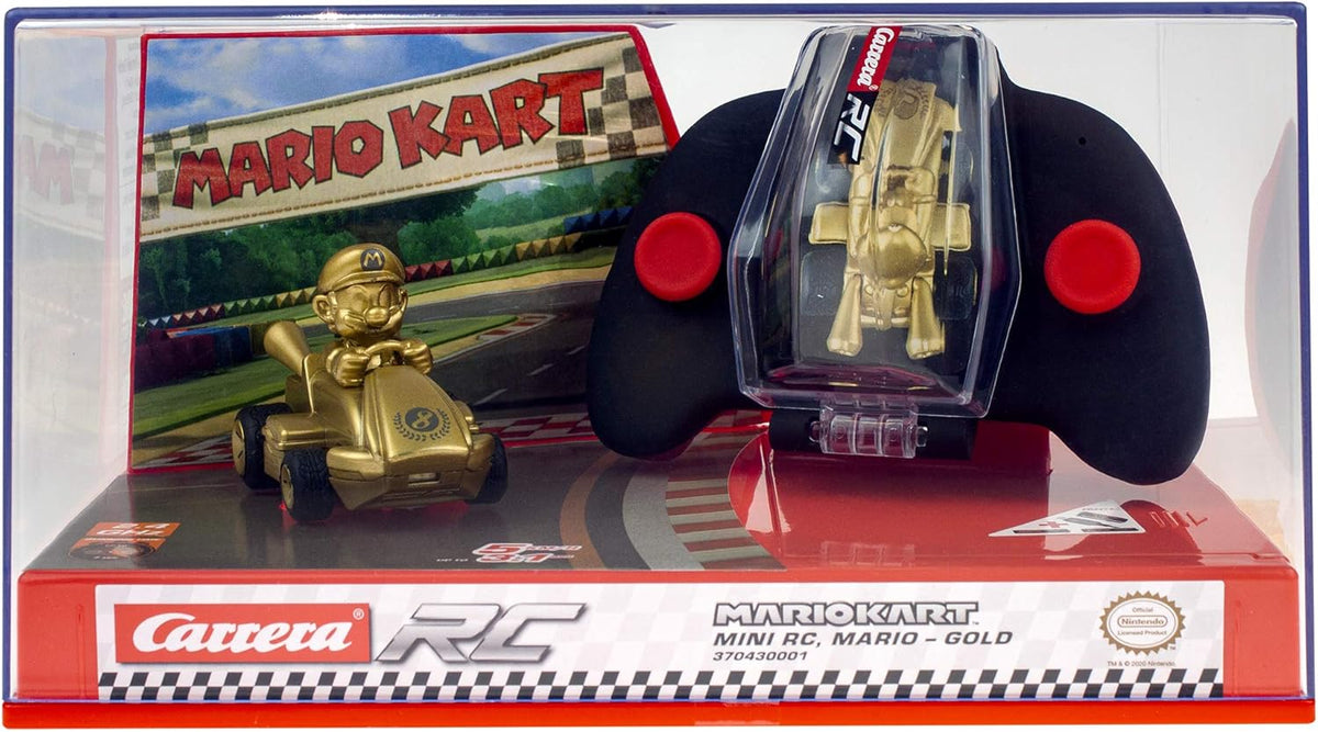 Mario Kart Mini RC Gold Mario Collectible Racing Car