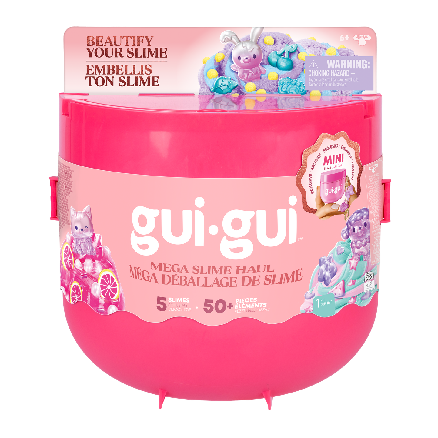 GUI GUI S2 Mega Slime Haul Kit with Colorful Slimes & Mix-Ins for Kids 6+