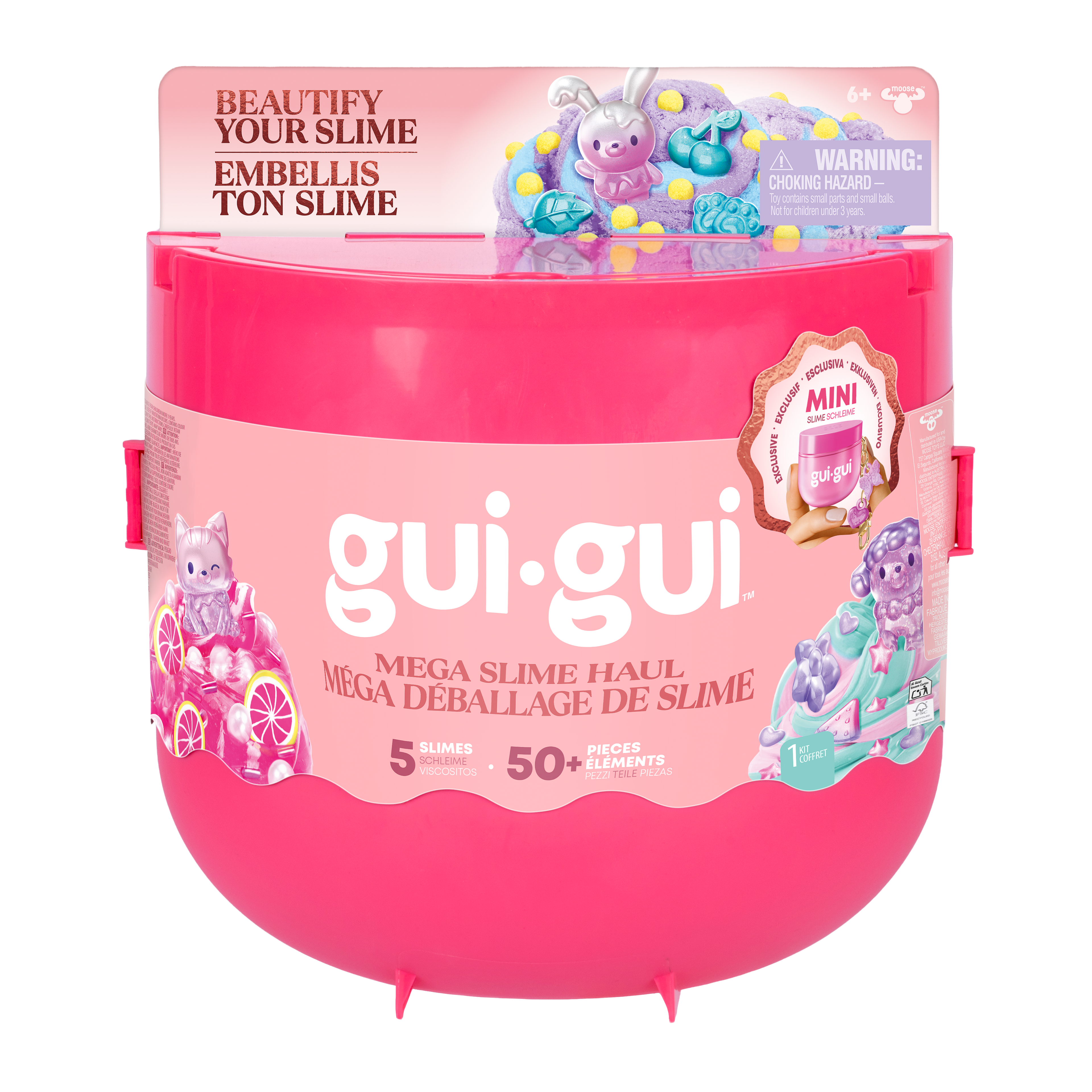 GUI GUI S2 Mega Slime Haul Kit with Colorful Slimes & Mix-Ins for Kids 6+