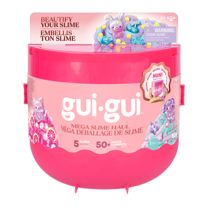 GUI GUI S2 Mega Slime Haul Kit with Colorful Slimes & Mix-Ins for Kids 6+