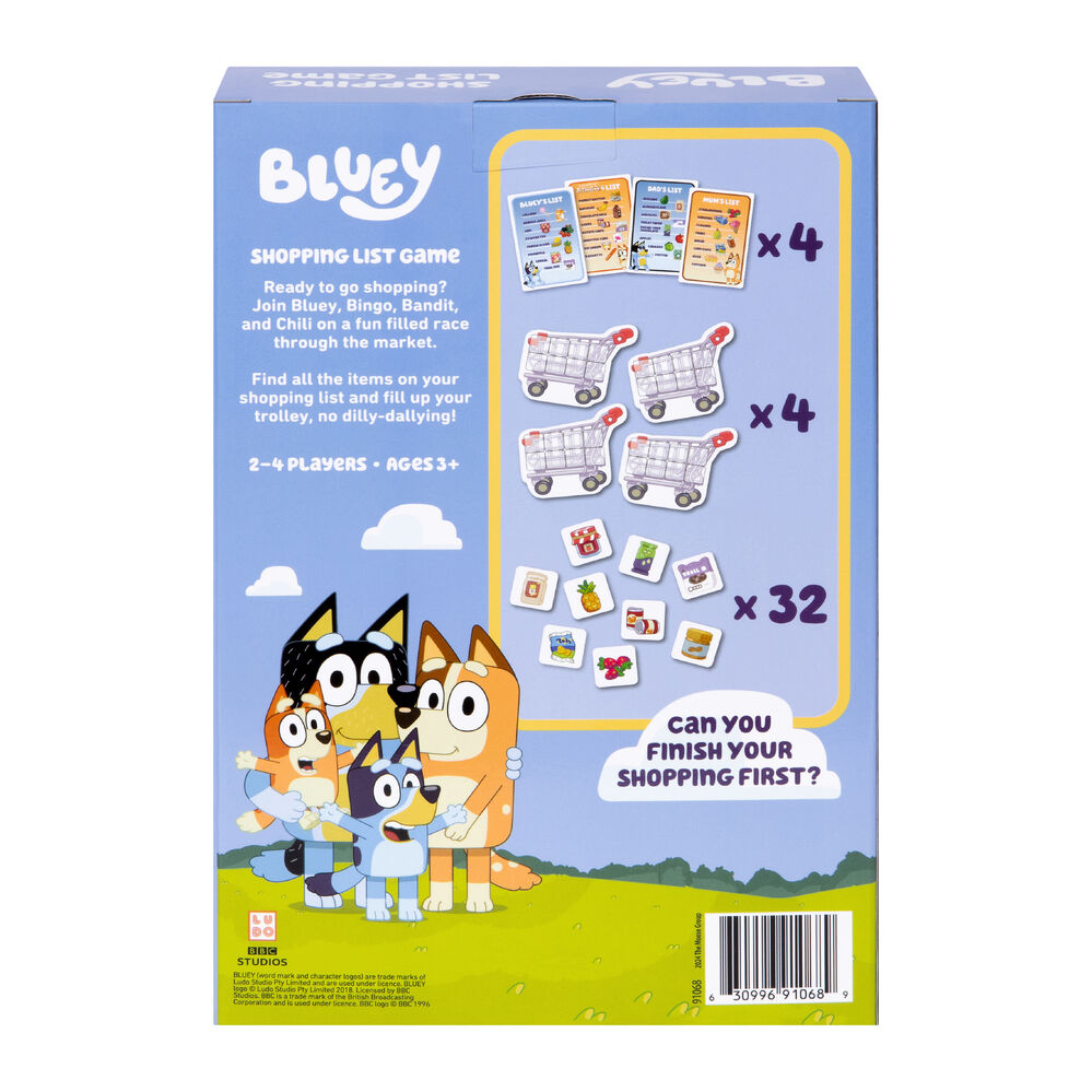 Bluey Shopping List Game