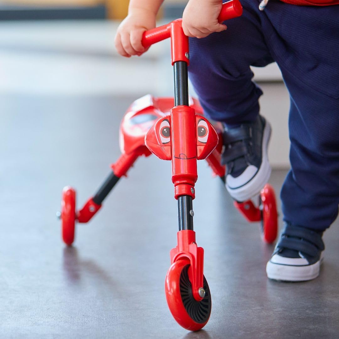 Mookie Scuttlebug Beetle Red & Black Foldable Ride-On Scooter