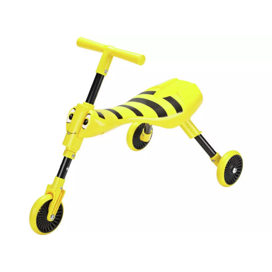 Mookie Scuttlebug Bumble Yellow & Black Foldable Ride-On Trike