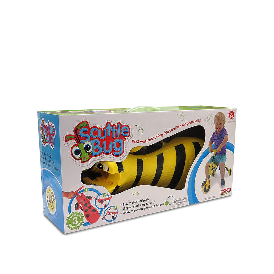 Mookie Scuttlebug Bumble Yellow & Black Foldable Ride-On Trike