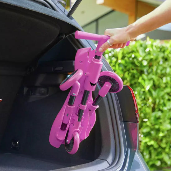 Mookie Scuttlebug Butterfly Pink & Purple Foldable Ride-On Toy