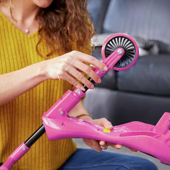 Mookie Scuttlebug Butterfly Pink & Purple Foldable Ride-On Toy