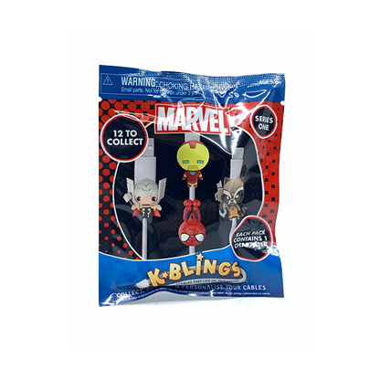 Marvel K-Bling Cable Clips – Super Hero Cable Protectors Collectible Figures