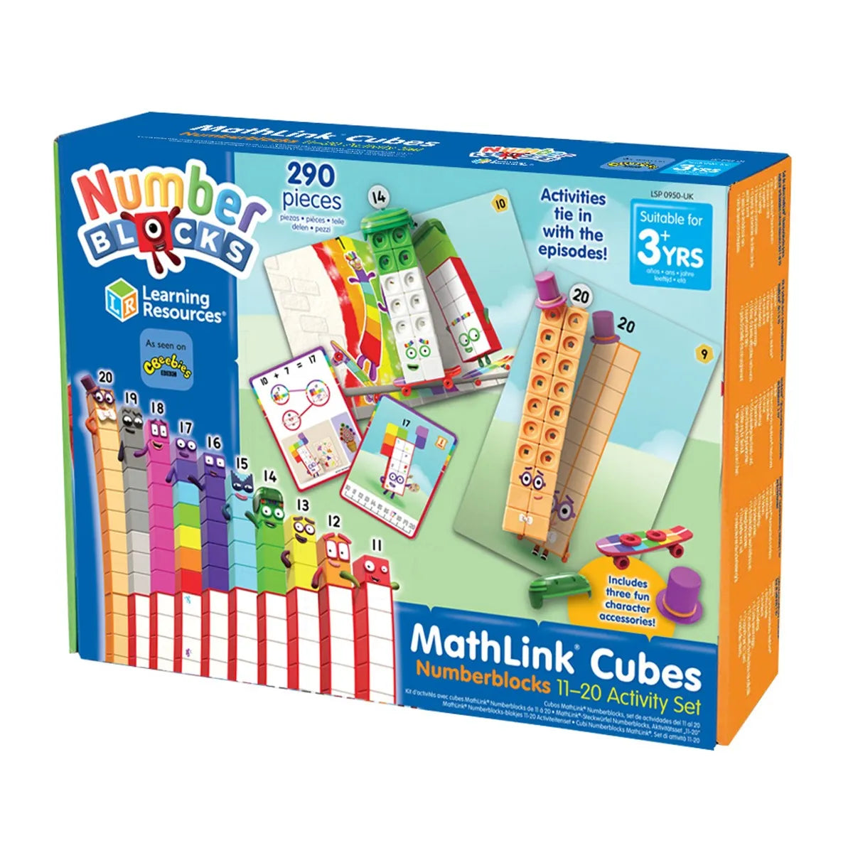 MathLink Cubes Numberblocks 11–20 Activity Set Educational Math Toy