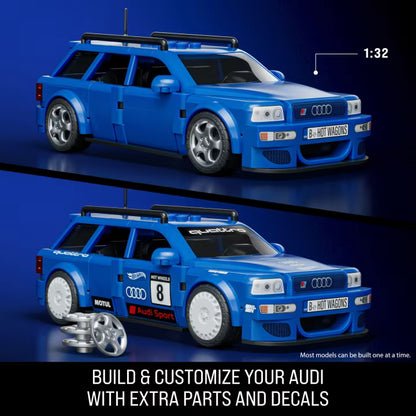 Mattel Brick Shop Hot Wheels Audi Avant RS2 Building Set