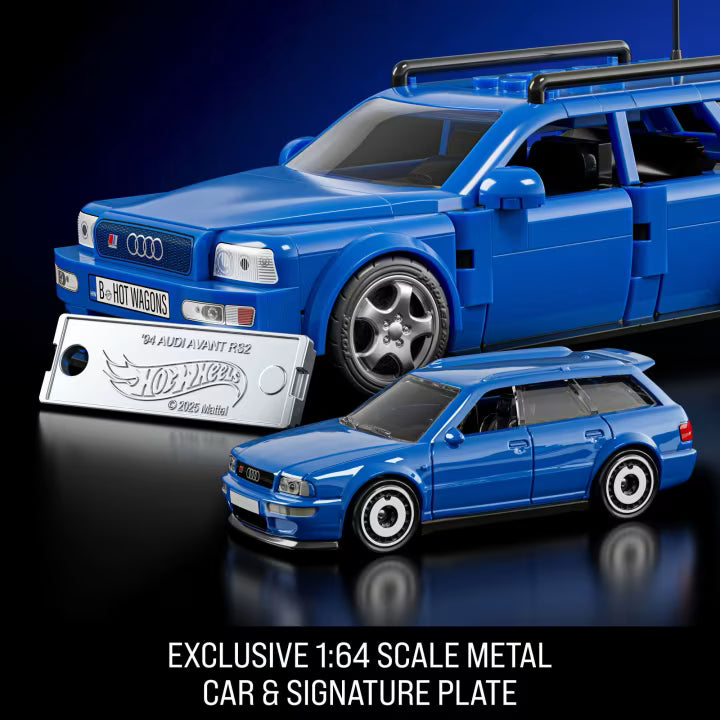 Mattel Brick Shop Hot Wheels Audi Avant RS2 Building Set