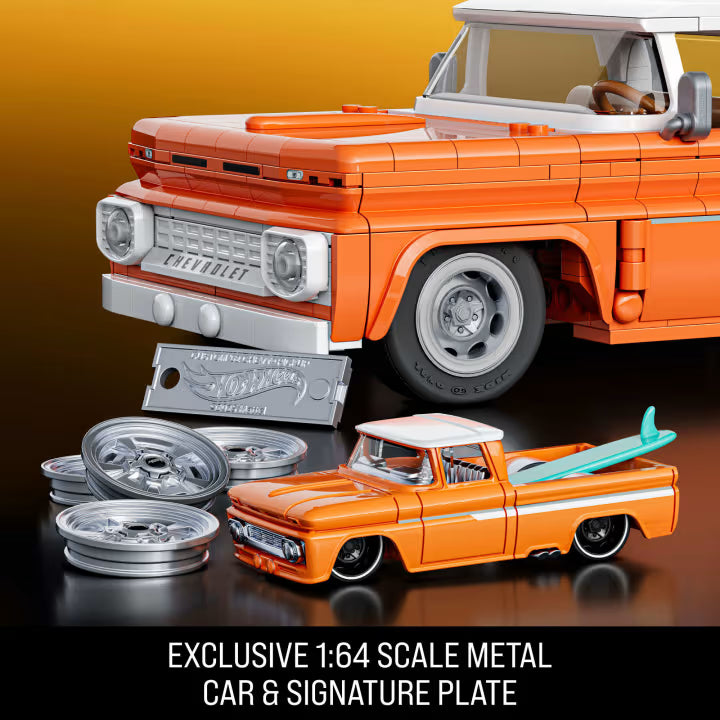 Mattel Brick Shop Hot Wheels Custom ’62 Chevy Pickup Building Set