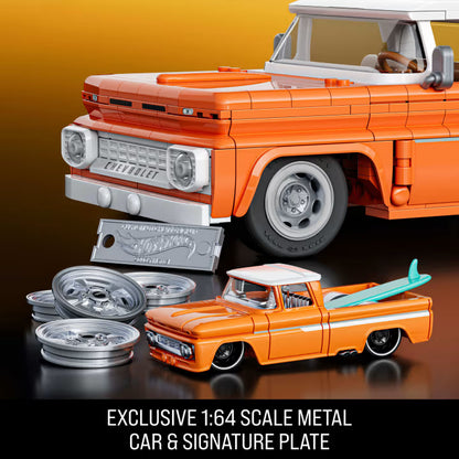 Mattel Brick Shop Hot Wheels Custom ’62 Chevy Pickup Building Set