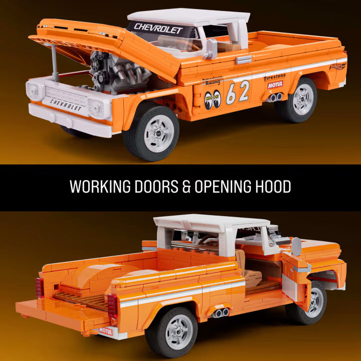 Mattel Brick Shop Hot Wheels Custom ’62 Chevy Pickup Building Set