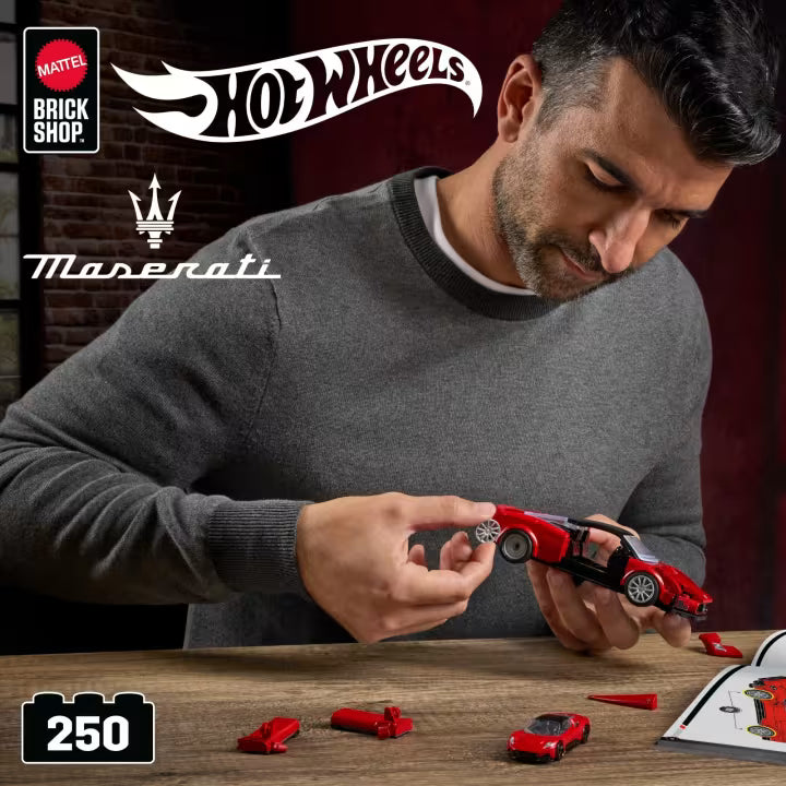 Mattel Brick Shop Hot Wheels Maserati MC20 Building Set