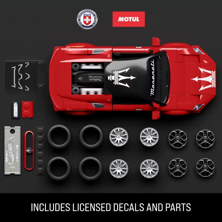 Mattel Brick Shop Hot Wheels Maserati MC20 Building Set