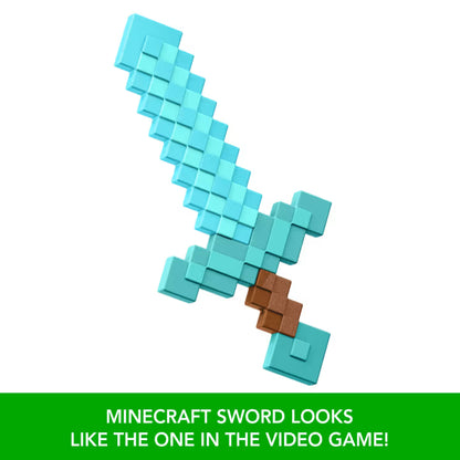 Minecraft Basic Roleplay Diamond Sword Life-Size Toy Weapon