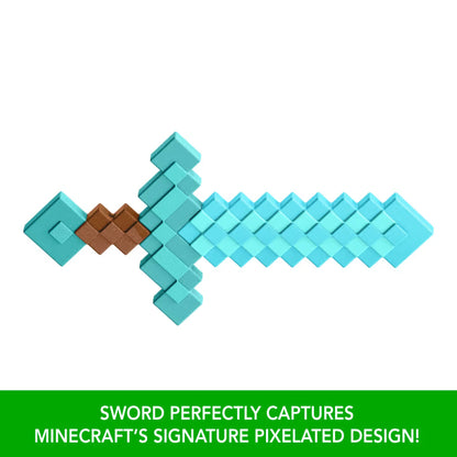 Minecraft Basic Roleplay Diamond Sword Life-Size Toy Weapon