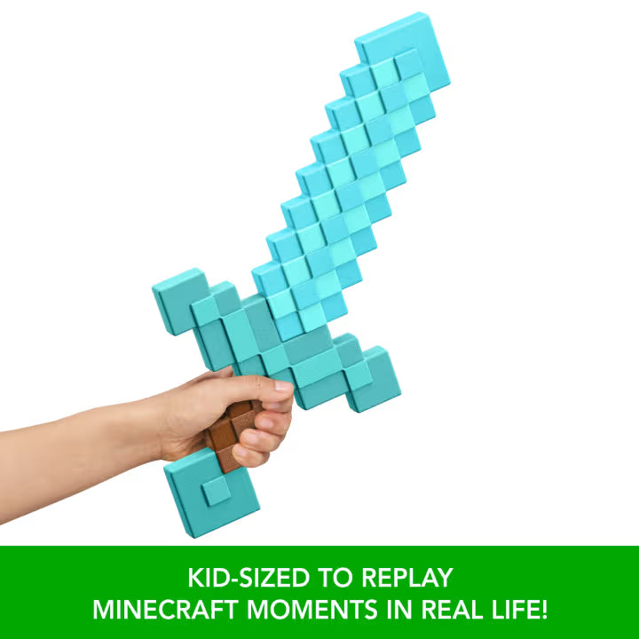 Minecraft Basic Roleplay Diamond Sword Life-Size Toy Weapon