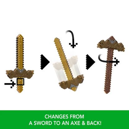 Minecraft Click and Switch Sword Pickaxe Roleplay Toy