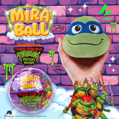 Miraball TMNT 4-in-1 Surprise Plush – Teenage Mutant Ninja Turtles Collectible Blind Ball