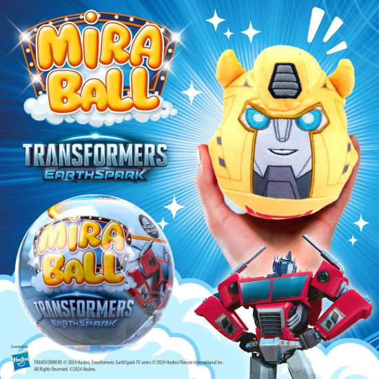 Miraball Transformers 4-in-1 Surprise Plush – Collectible Transformers Mystery Plush Ball