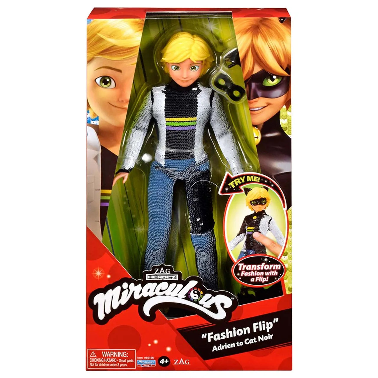MIRACULOUS `FASHION FLIP` ADRIEN TO CAT NOIR